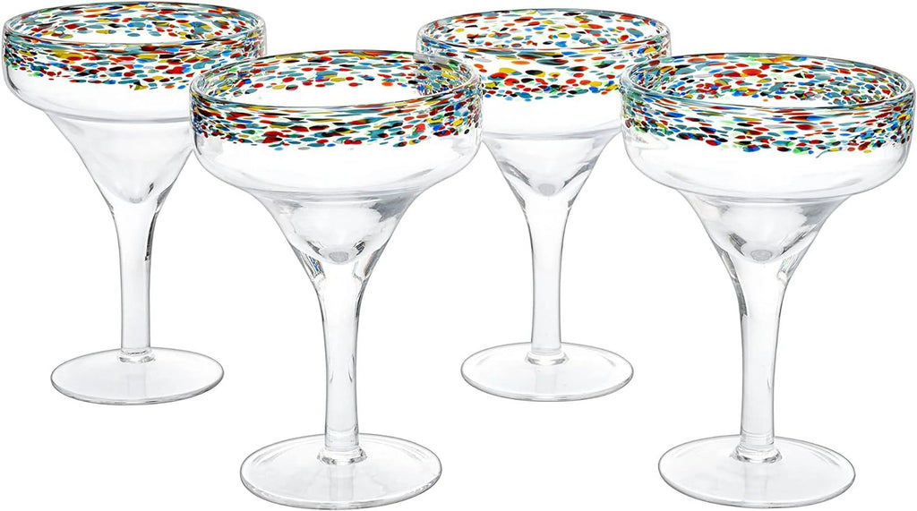 Set of 4 Hand Blown Glasses J2829
