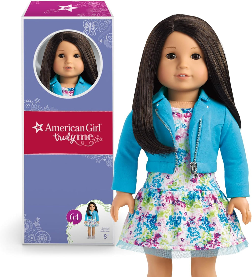 18-inch Doll with Brown Eyes and Black Hair N578