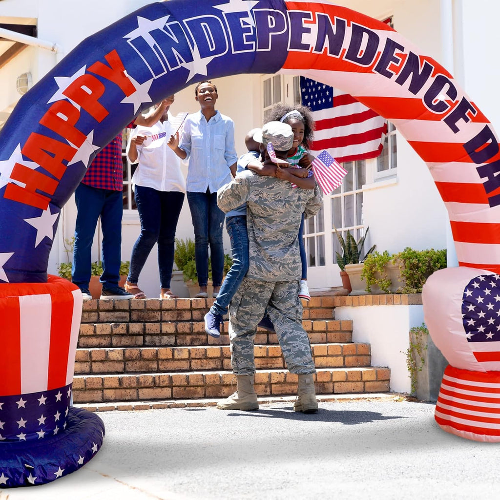 9.2 ft Inflatable American Bald Eagle Arch with LED G751