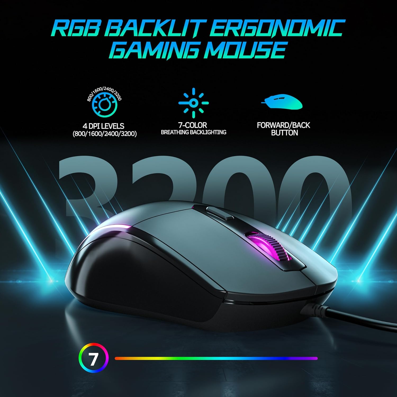 Metal Panel Retro Mechanical Gaming Keyboard and Mouse Combo with RGB Backlit 104 Keys K82252