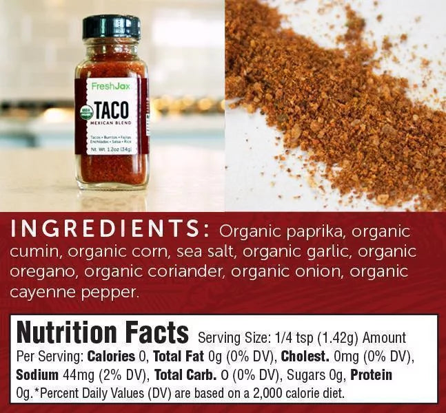 Organic Gourmet Spice Gift Set, 10 Spice S185757