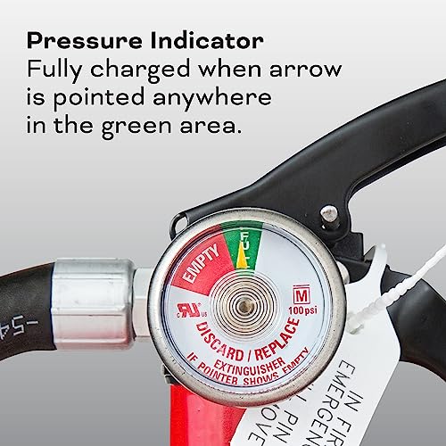 2-A:10-B:C 7.13 Lbs. Fire Extinguisher with Hose and Wall Mount E843
