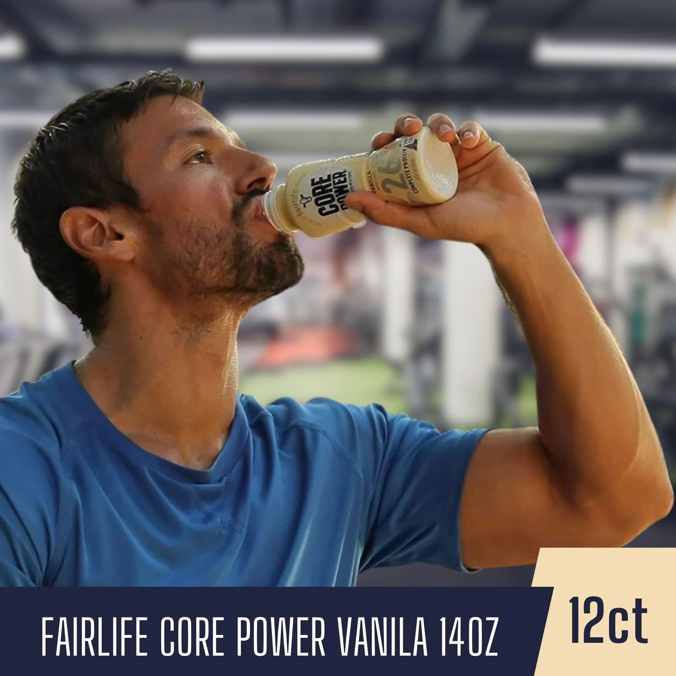 Vanilla 14 Fl Oz Pack of 12 Protein Shakes and Key Chain A923918
