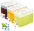 1 Gallon Plastic Drink Dispenser with Spigot and Lid, 3 Pcs O68201