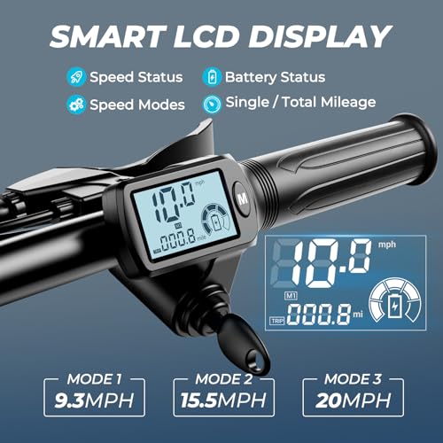 850W Peak Electric Scooter with Seat, 22MPH, 25 Miles Range, 14" Pneumatic Tire, Folding E Scooter H4861