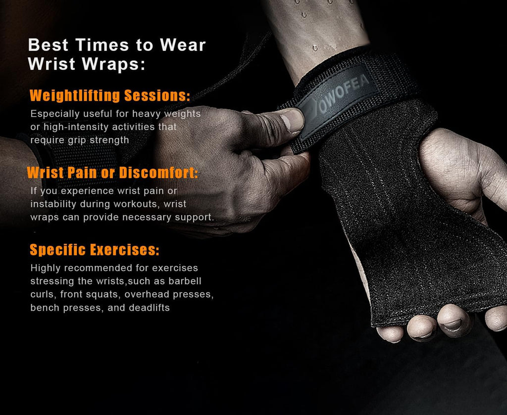 Durable Leather Weight Lifting Belt with Adjustable Buckle and Wrist Straps P11085