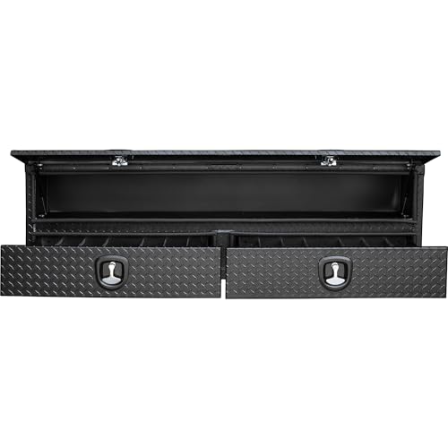 Aluminum Heavy-Duty Flatbed Truck Tool Box 21 x 18 x 72 Inch B298