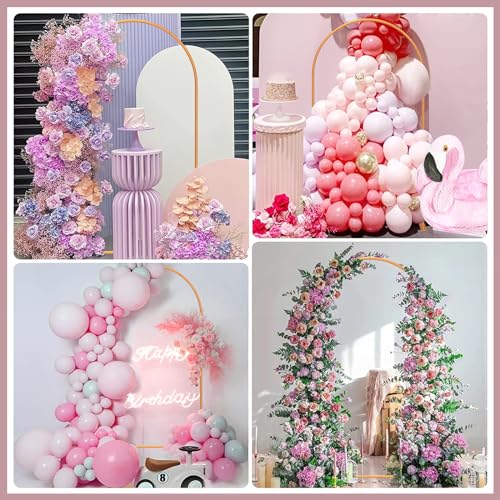 7.2FT Gold Metal Arch Backdrop Stand D833