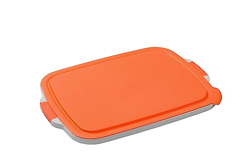 Large BBQ Collapsible Cutting Board and Grill Caddy Tub with Colander & Lid S12698