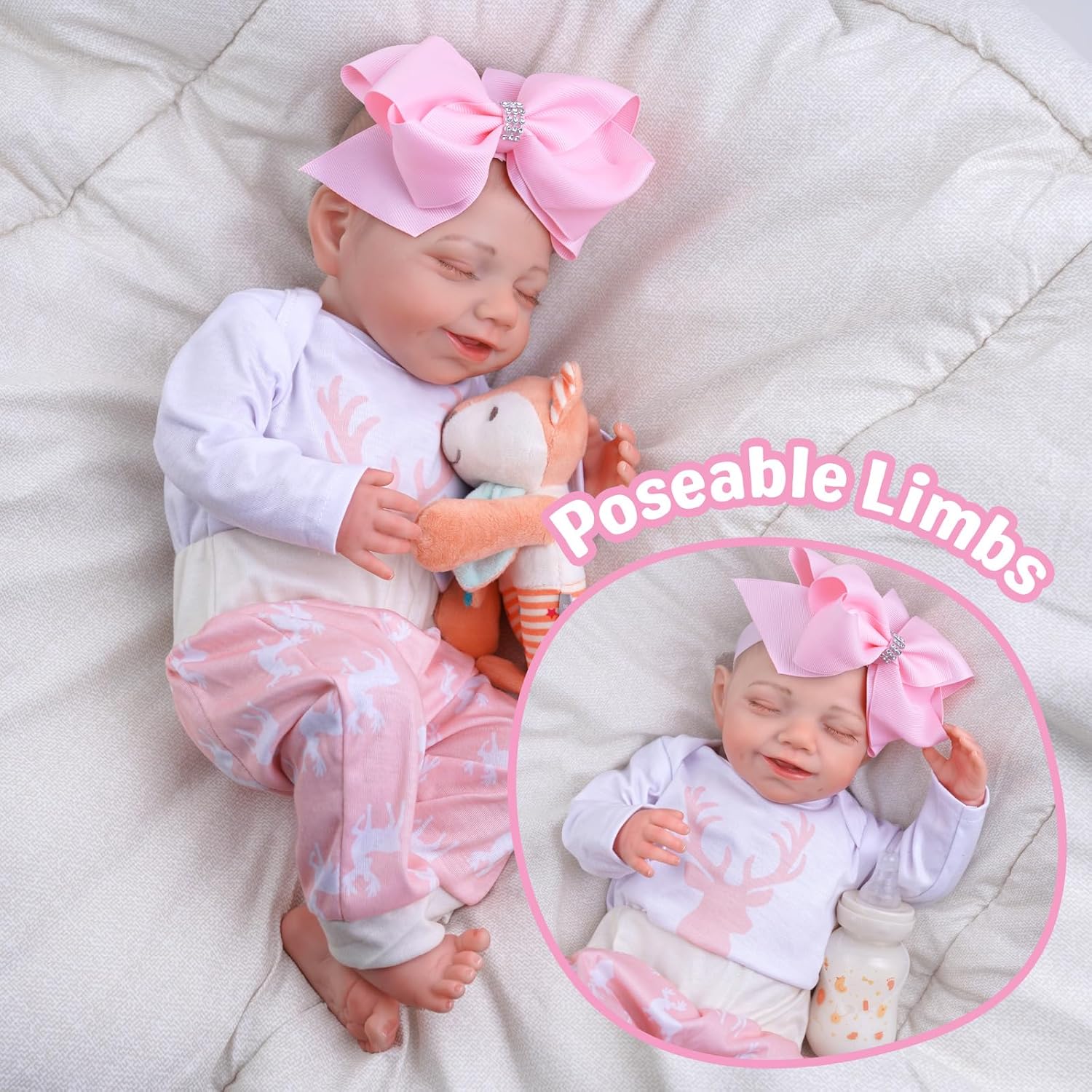 20-Inch Soft Cloth Reborn Baby Doll X193