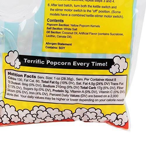 6.1 oz. Popper Kettle Corn Popcorn Kit - 24 Case P5002