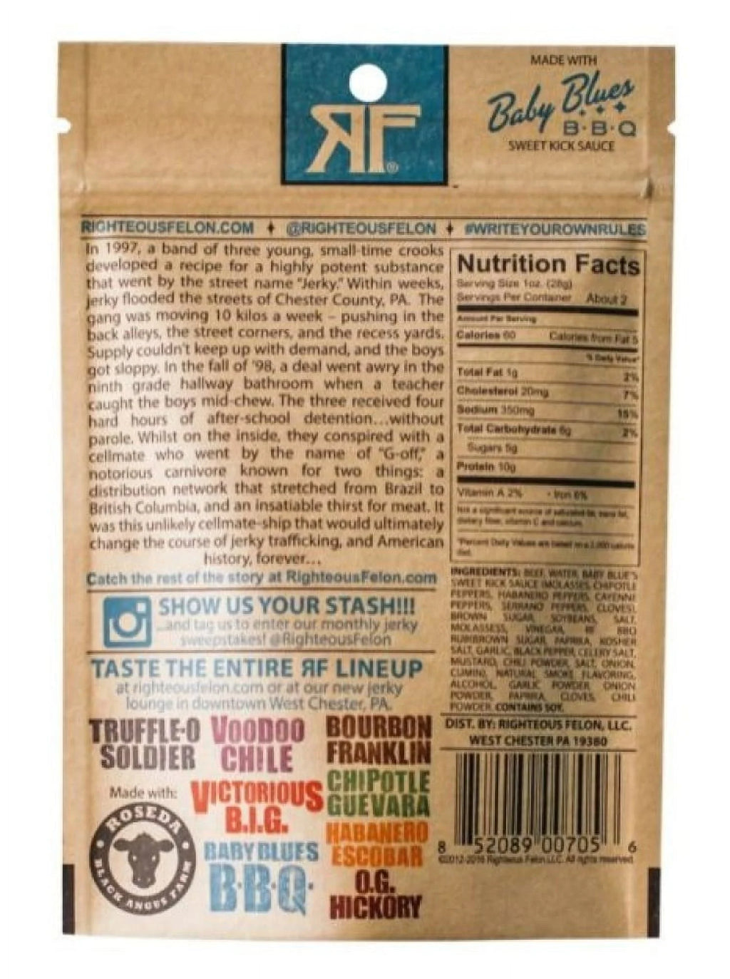 Baby Blues BBQ Beef Jerky D135878