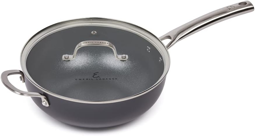 7.5 QT Hard-Anodized Nonstick Casserole Pan with Lid X70338