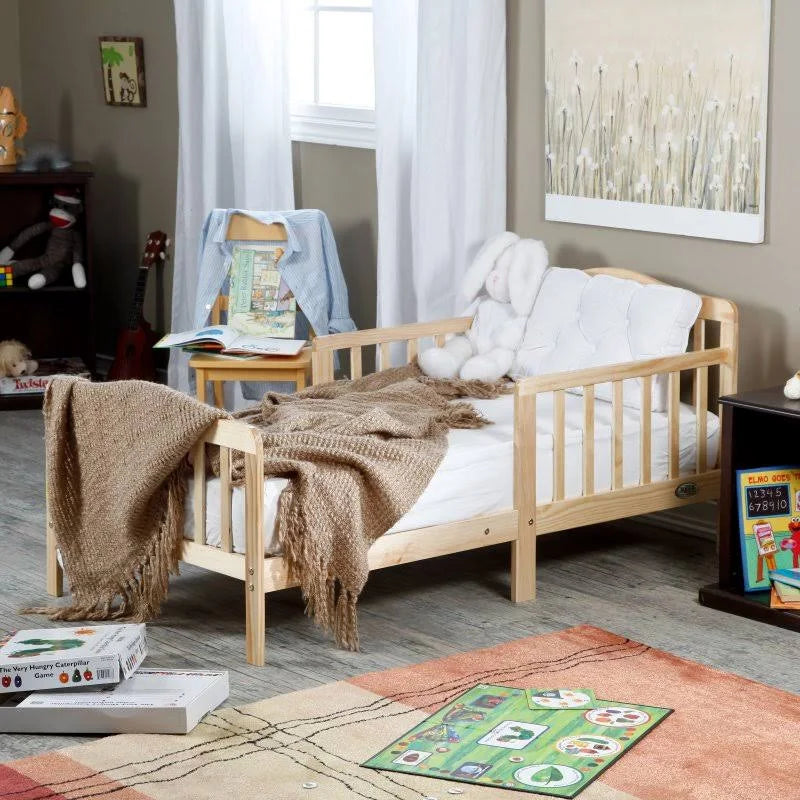 Solid Wood Toddler Bed (Natural) Z411
