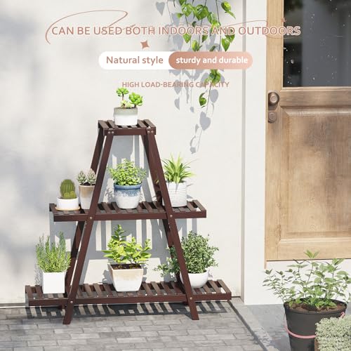 3 Tier 8 Potted Bamboo Plant Stand G140167