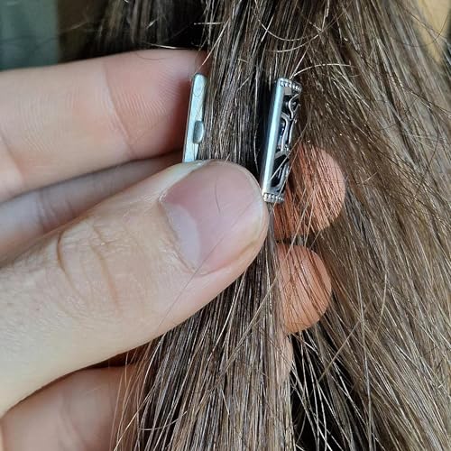 Viking Beard Bead 8x12x20mm Stainless Steel Q8528