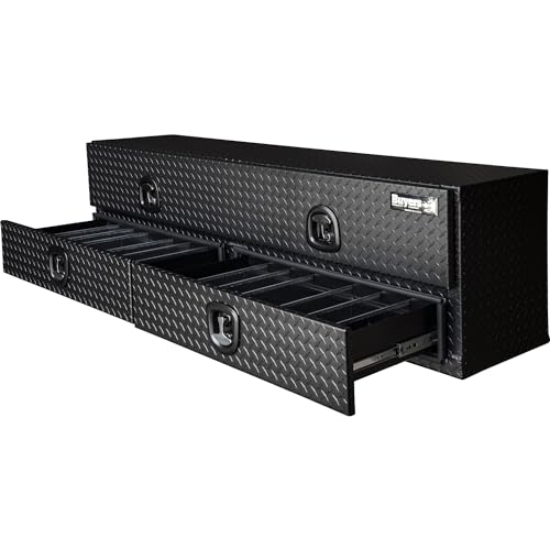 Aluminum Heavy-Duty Flatbed Truck Tool Box 21 x 18 x 72 Inch B298