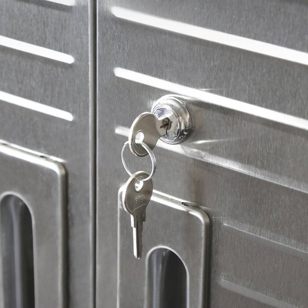 White 2-Door Rolling Storage Cabinet A97166
