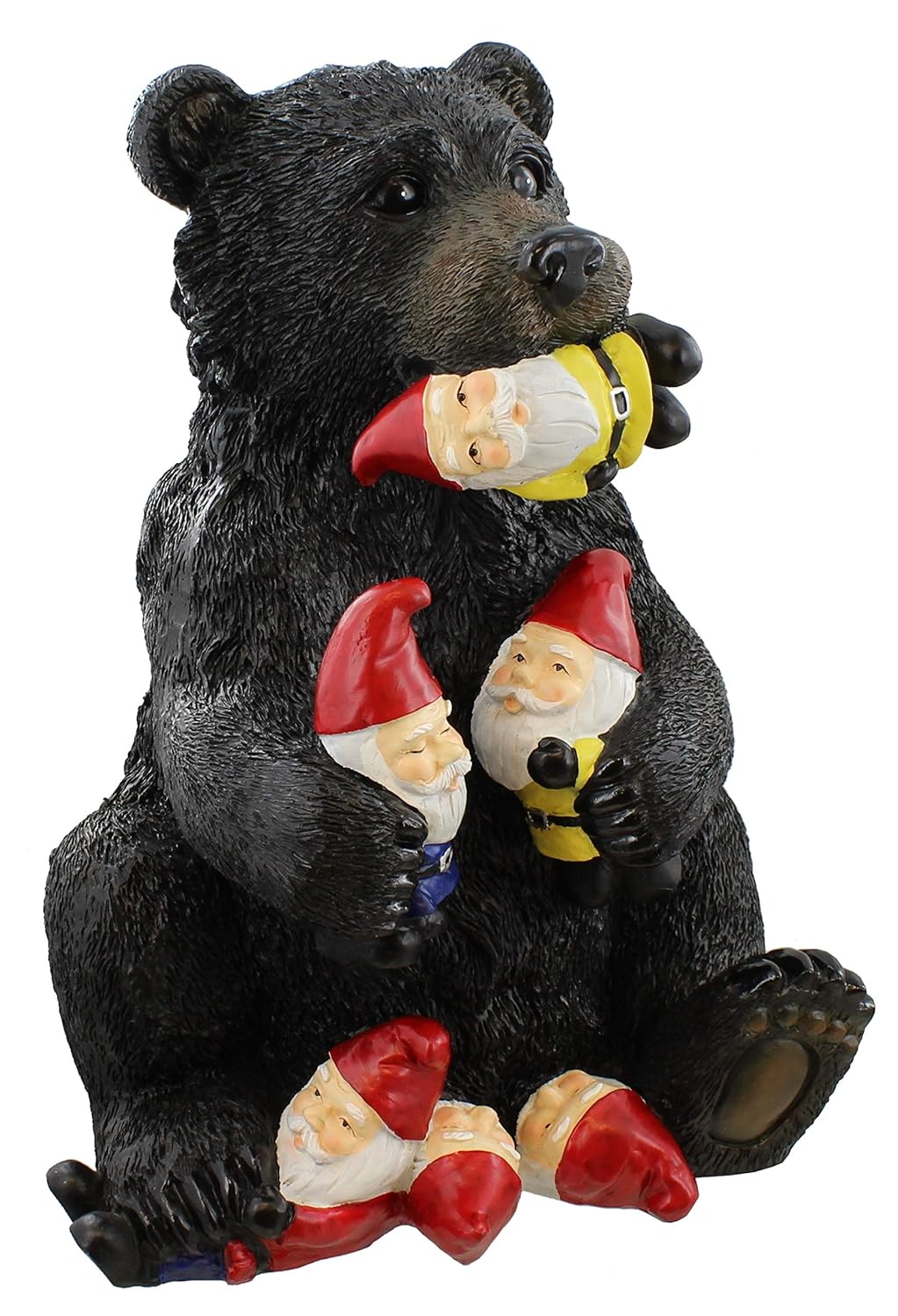Black Bear Garden Gnome Statue R946