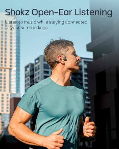 Open-Ear Bone Conduction Sport Headphones with Reflective Strip J296
