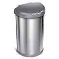Brushed Stainless Steel Semi-Round Sensor Automatic Trash Can R719441