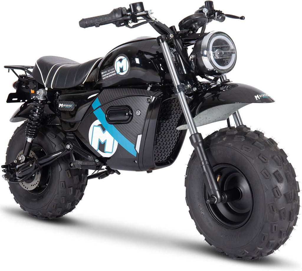 60v 1500w Electric Mini Bike Lithium Black H43220
