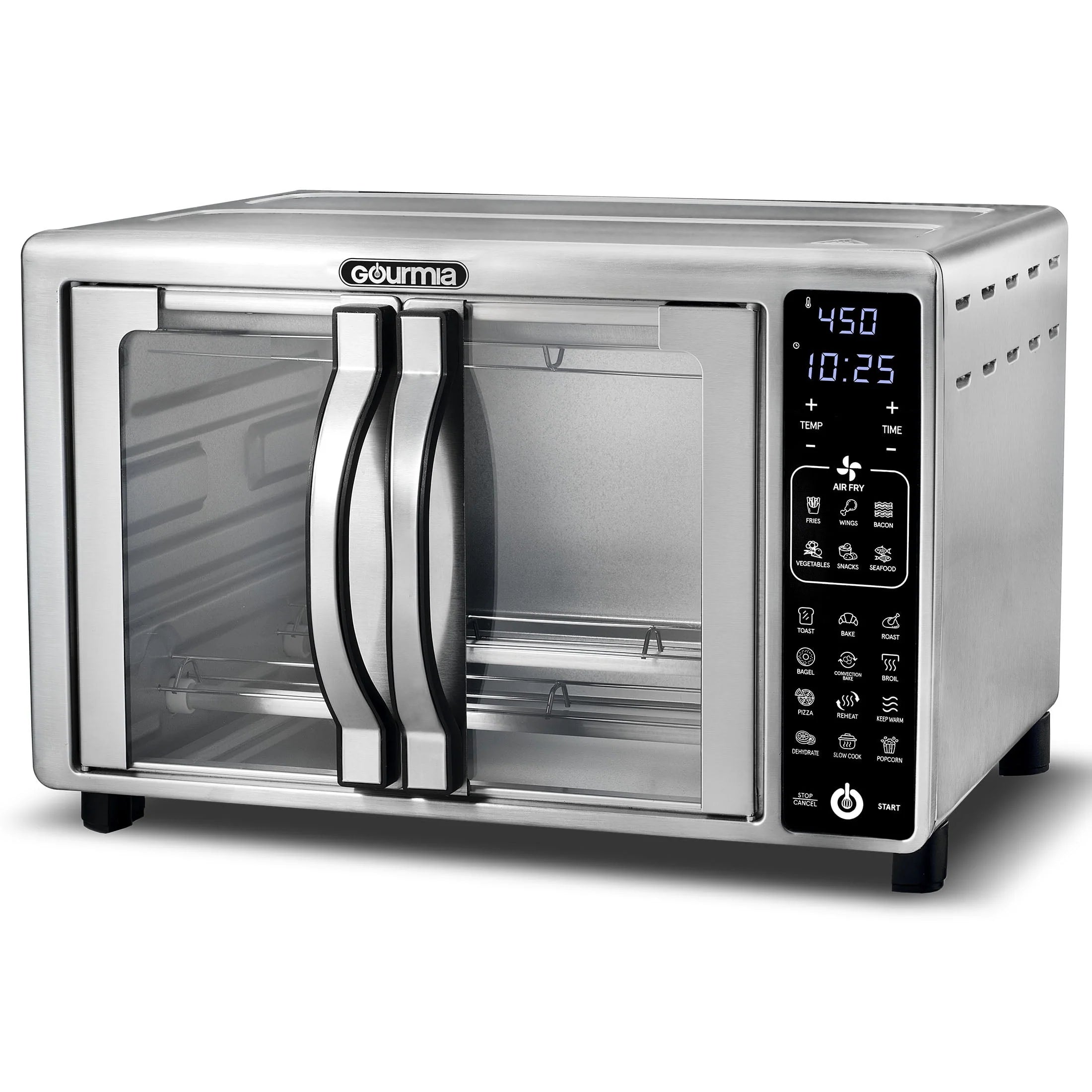 Stainless Steel Digital Air Fryer Toaster Oven, 6 Slice H962
