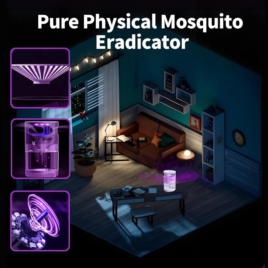 Bug Zapper Indoor with Bug Light, Strong Suction D43500