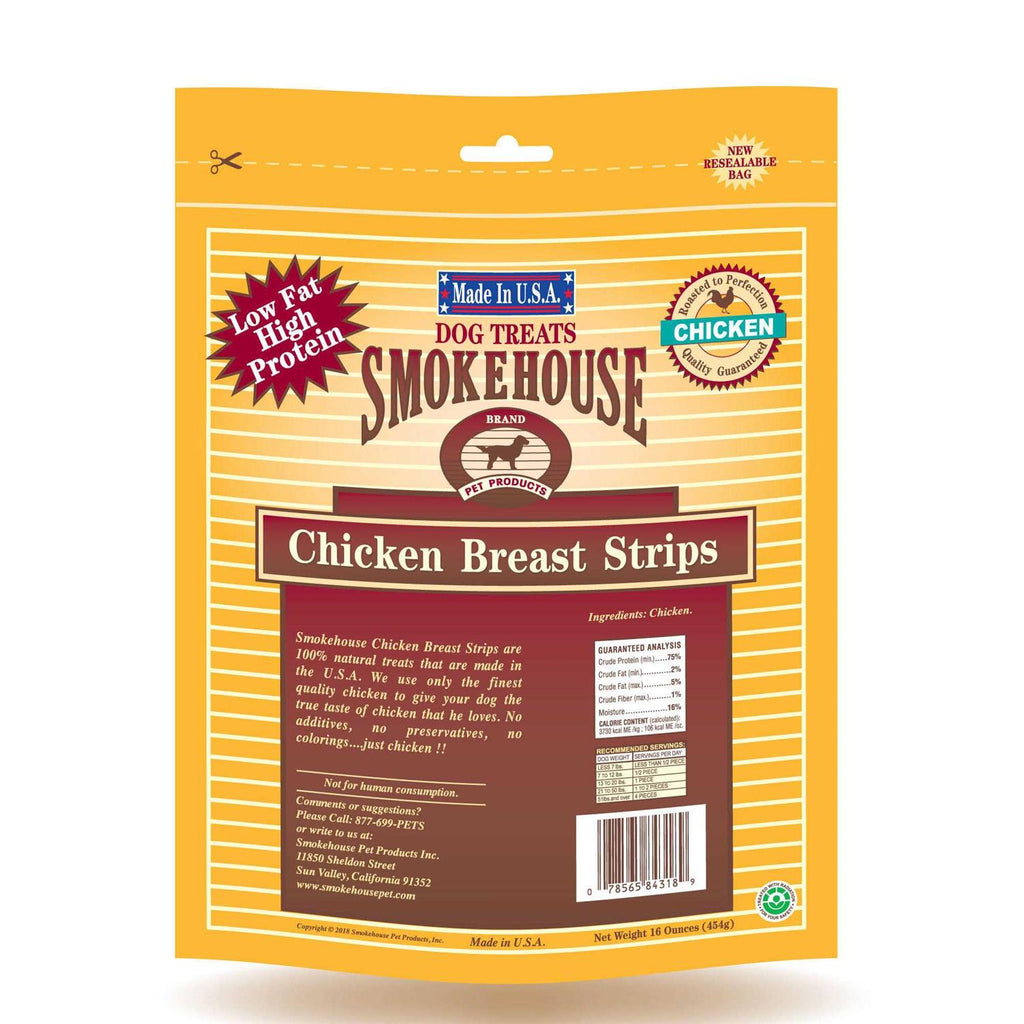 Smokehouse Chicken Breast Strips Dog Treats L3610