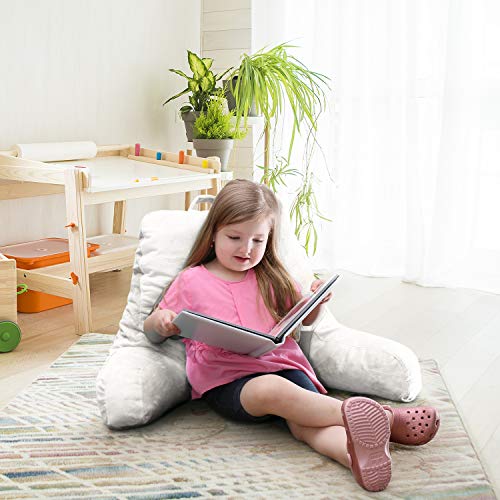 Navy Blue Shredded Memory Foam Reading Pillow with Pockets R862858
