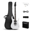 Matte Black Electric Guitar with 20Watt Amp and Starter Kit K362