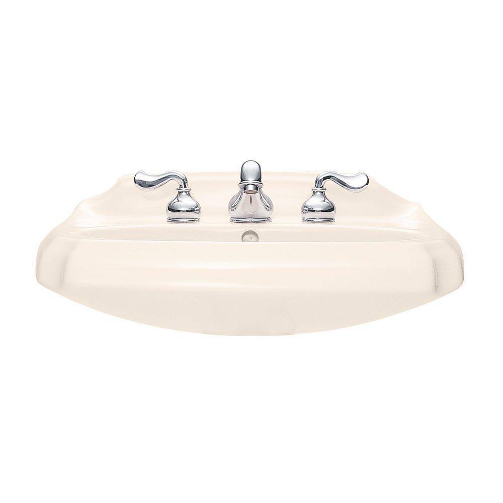 Antiquity Pedestal Sink with 8x22 Faucet Spacing, Linen R545