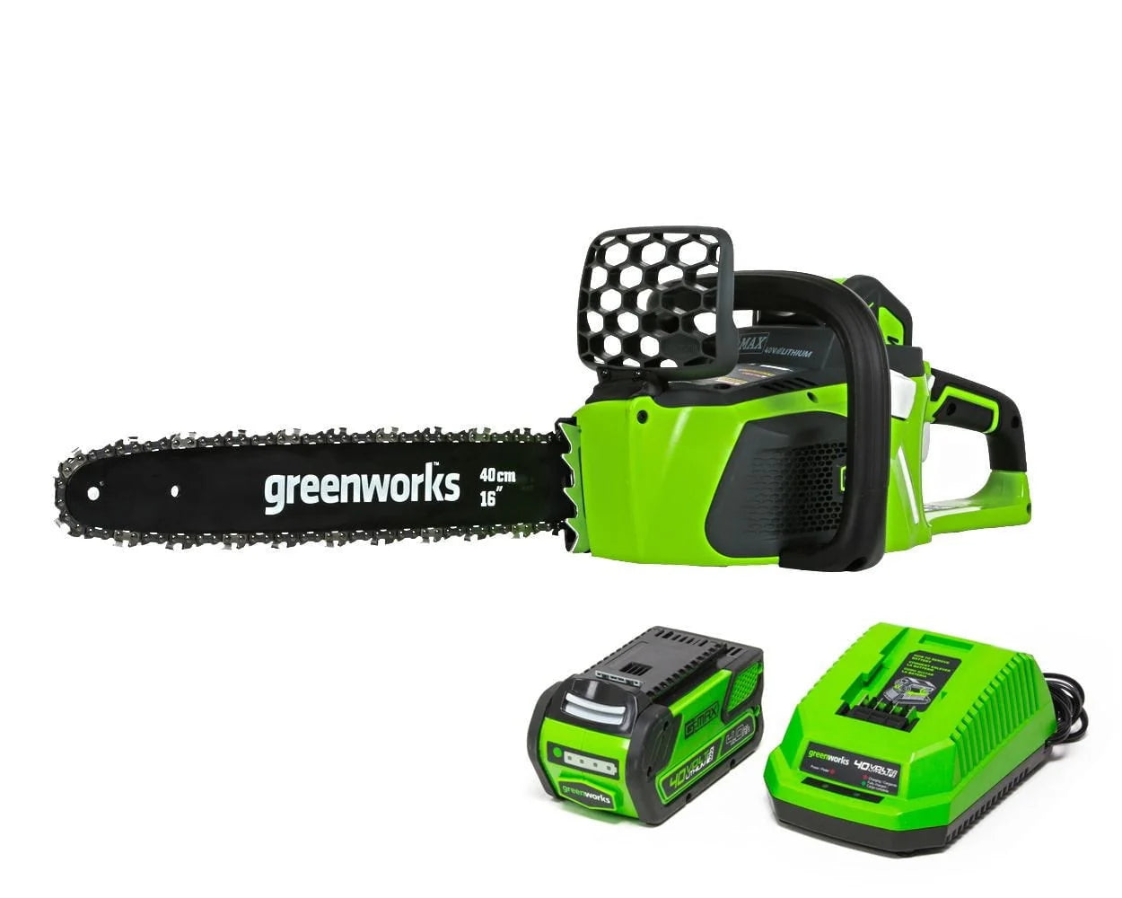 40V 16 Cordless Brushless Chainsaw with 4.0 Ah Battery and Charger I488085