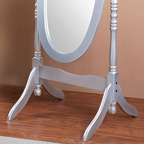 Cherry Finish Wood Cheval Mirror X298776
