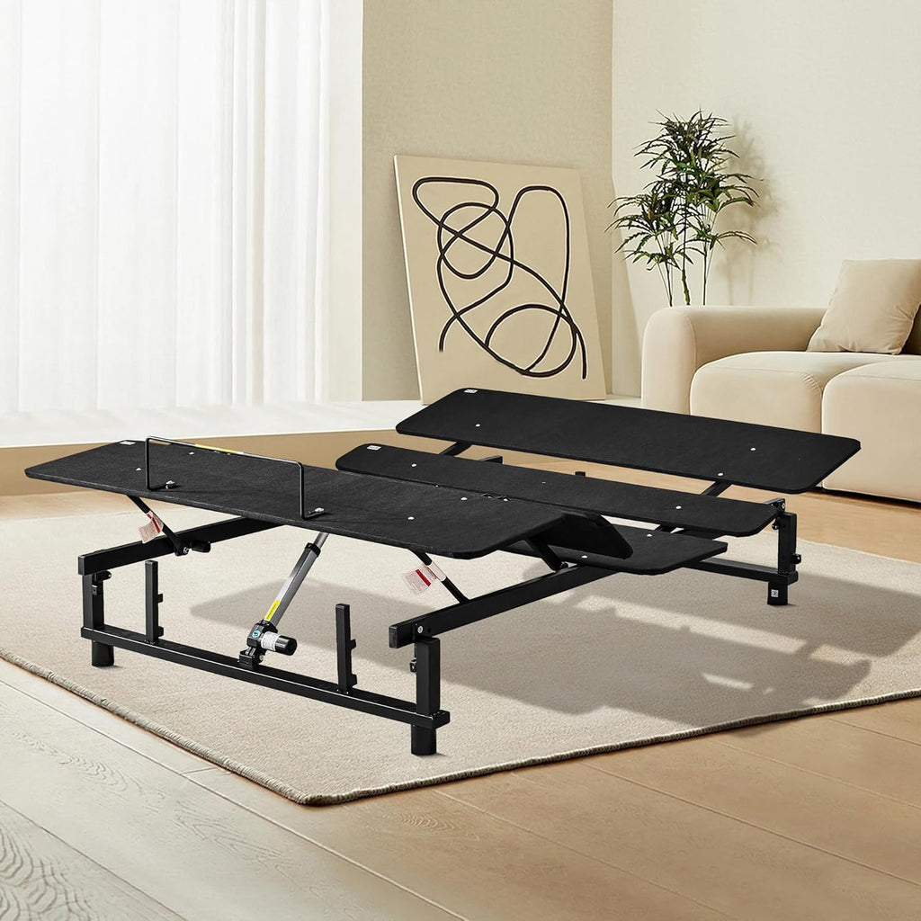 Black Queen Adjustable Bed Frame with Wireless Remote M82950