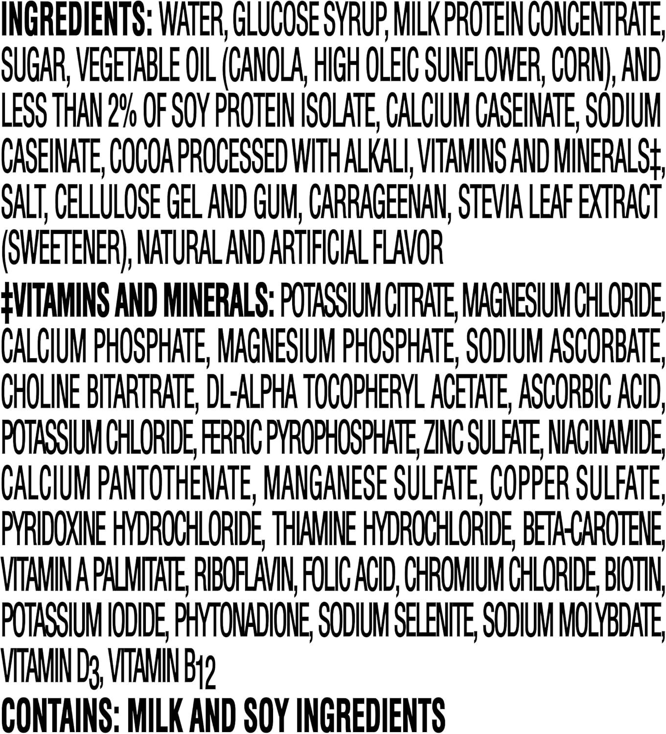Rich Chocolate 8.01 Fl Oz High Protein Nutritional Drink W9013