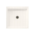 32-in x 32-in Solid Surface Shower Base with Center Drain H612