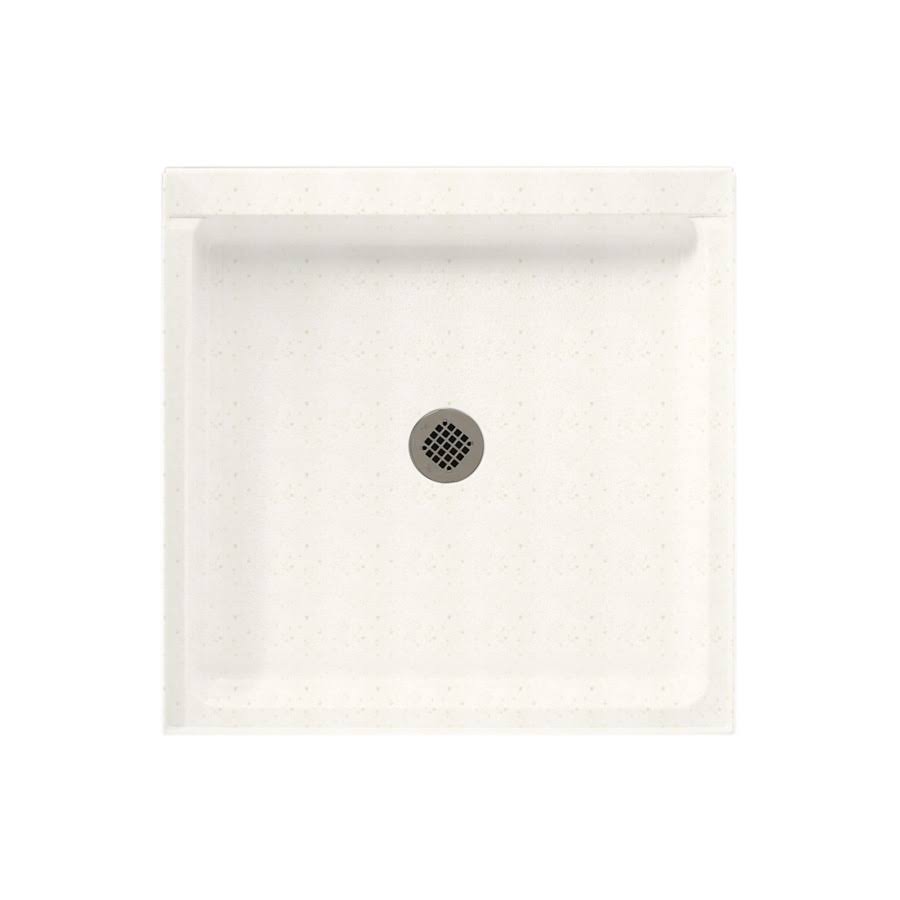 32-in x 32-in Solid Surface Shower Base with Center Drain H612