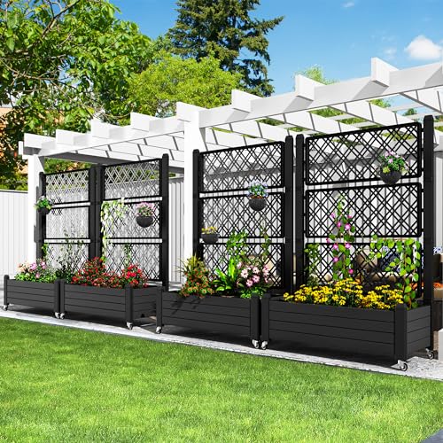 White Plastic Raised Garden Bed Kit N5255