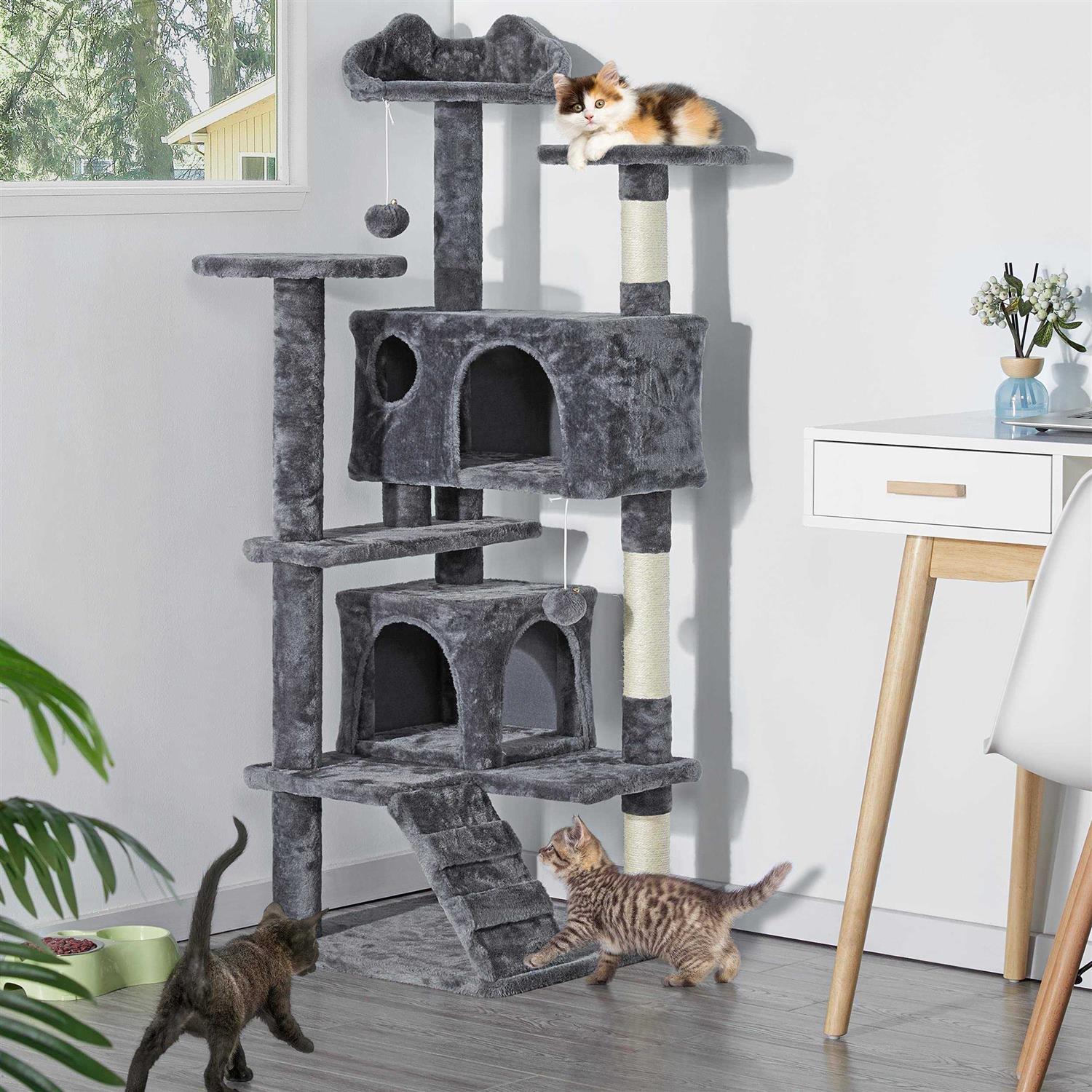 54in Cat Tree Tower Condo Furniture Scratch Post C248