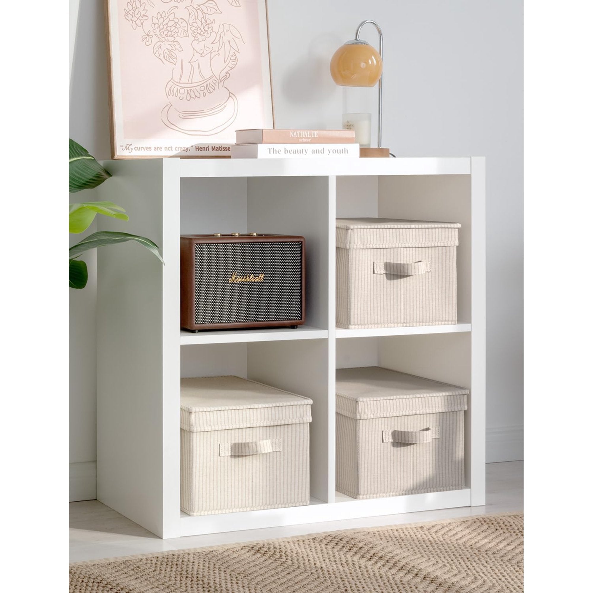 Gray Large 3-Pack Storage Bins with Lid Z305