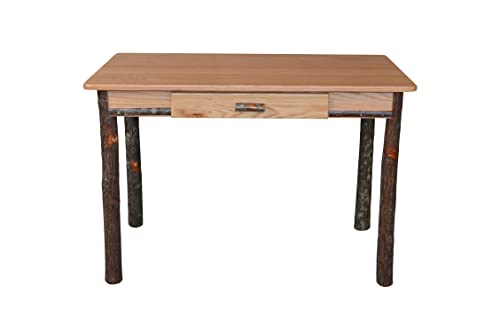 Small Rectangular Walnut-Stained Hickory Writing Desk U1331