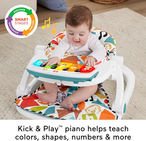 Pink Portable Baby Chair with Piano Toy & Snack Tray T266562