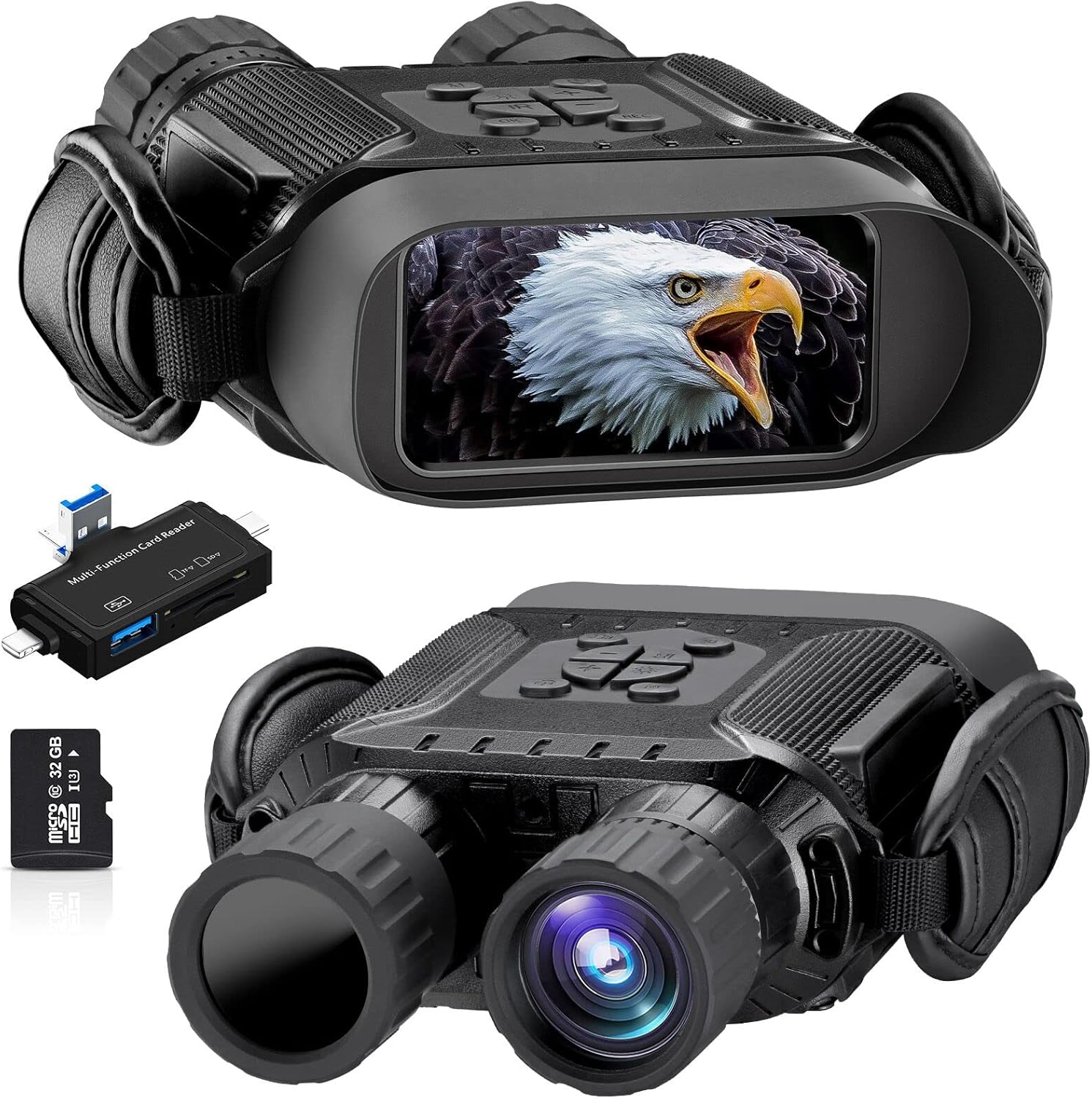 Digital Infrared Night Vision Binoculars with 32GB Memory Card G263