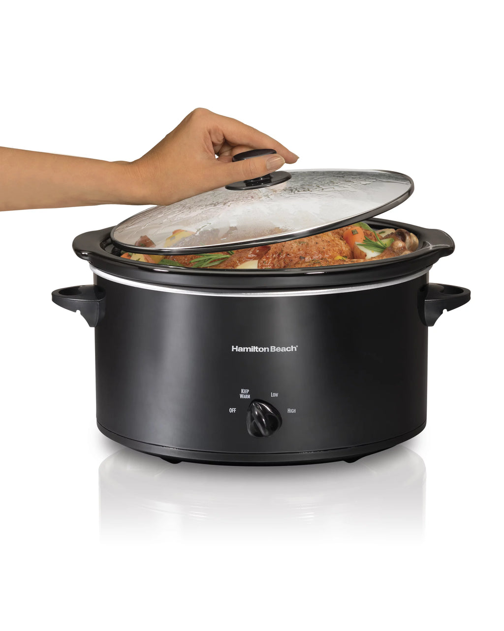 5 Quart Portable Slow Cooker with Removable Crock U5689