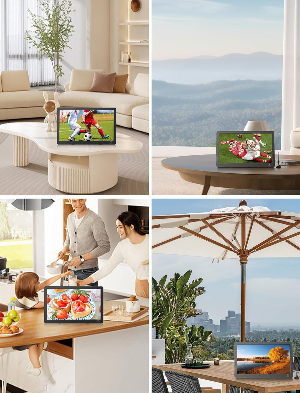 14.2" Portable Mini TV LCD Monitor 1080P with Digital ATSC Tuner W759