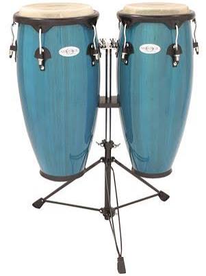 Tobacco Wood Conga Set with Stand A93678