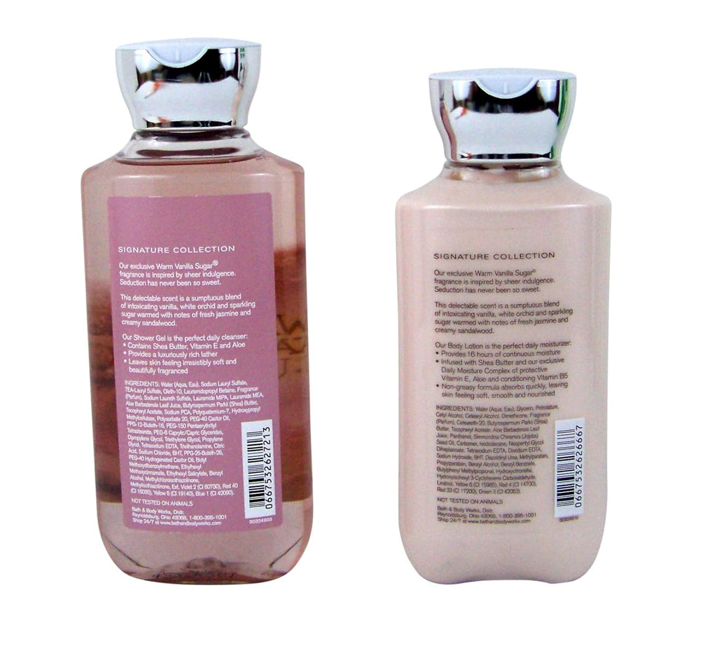 Warm Vanilla Sugar Gift Set Bundle of 2 Items: Shower Gel and Body Lotion Q71577