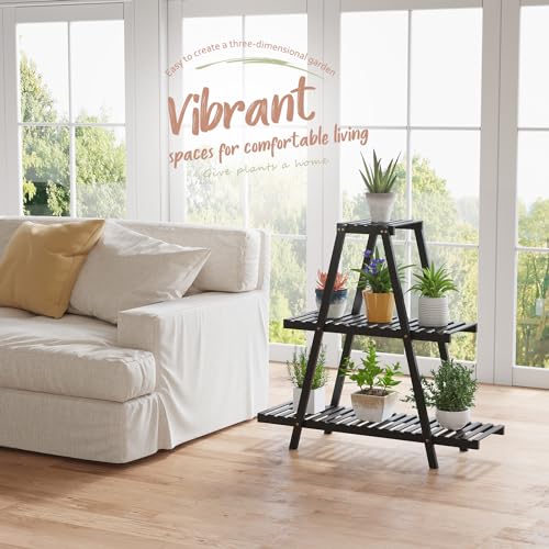 3 Tier 8 Potted Bamboo Plant Stand G140167