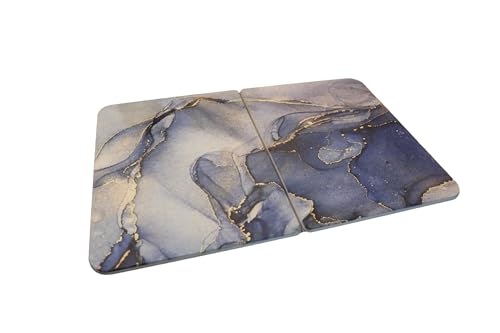 Stone Blue Marble Kitchen Drying Mat Q94561